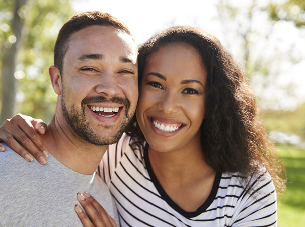 Smiling couple